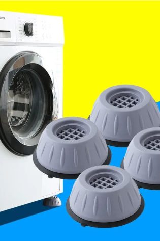 4Pcs Washer Foot Pad Anti Vibration Pads Washing Machine Holder Dryer Shock Support Prevent Moving Non-Slip Home Supplies