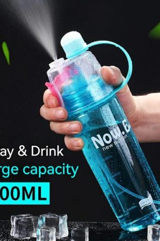 Easy to Carry School office Sports Summer Spray Water Bottle Portable Water Cooling Spray Cup Large Capacity