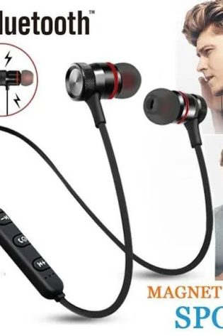 Magnetic Bluetooth Wireless Stereo In Ear Sports Handfree Earphone ORIGINAL MAGNETIC BLUETOOTH HANDSFREE WIRELESS HANDFREE