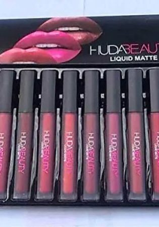 Pack Of 12 Multicolor Lip Gloss Huda Beauty For Girls And Women