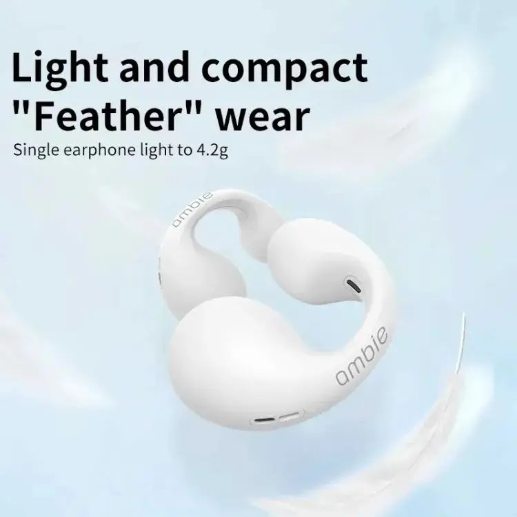 Ambie Wireless Ear Clip Bluetooth 5.3 Headphones Ear cuffs Sport Outdoor Headset Earring Type Wireless Bluetooth IPX5 Waterproof Sports Earbuds For Ambie Sound - Image 5