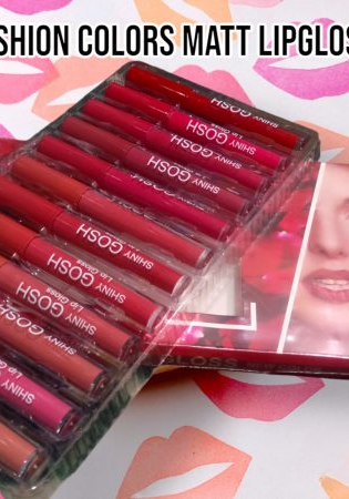 12 Shade Pack Shiny Gosh Lipgloss Pack Of 12, For Enhance Your Beauty Look