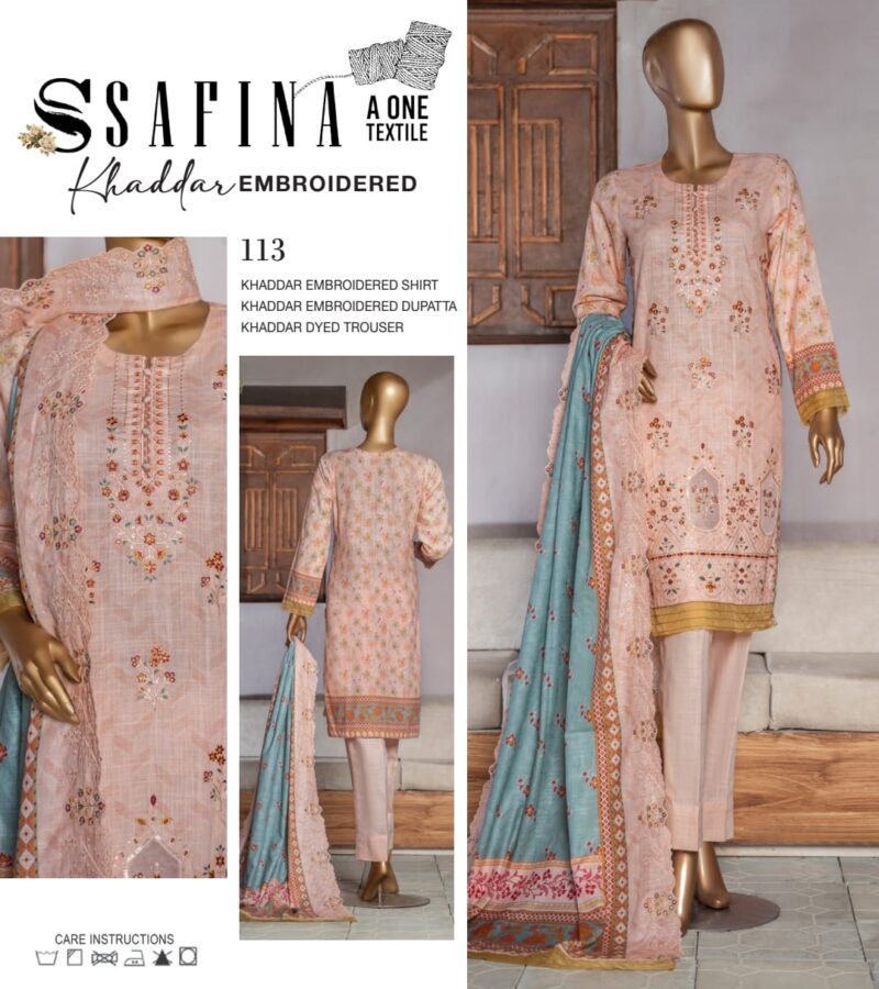 SAFINA 💯 ORIGINAL EMBROIDERED KHADDAR - Image 17