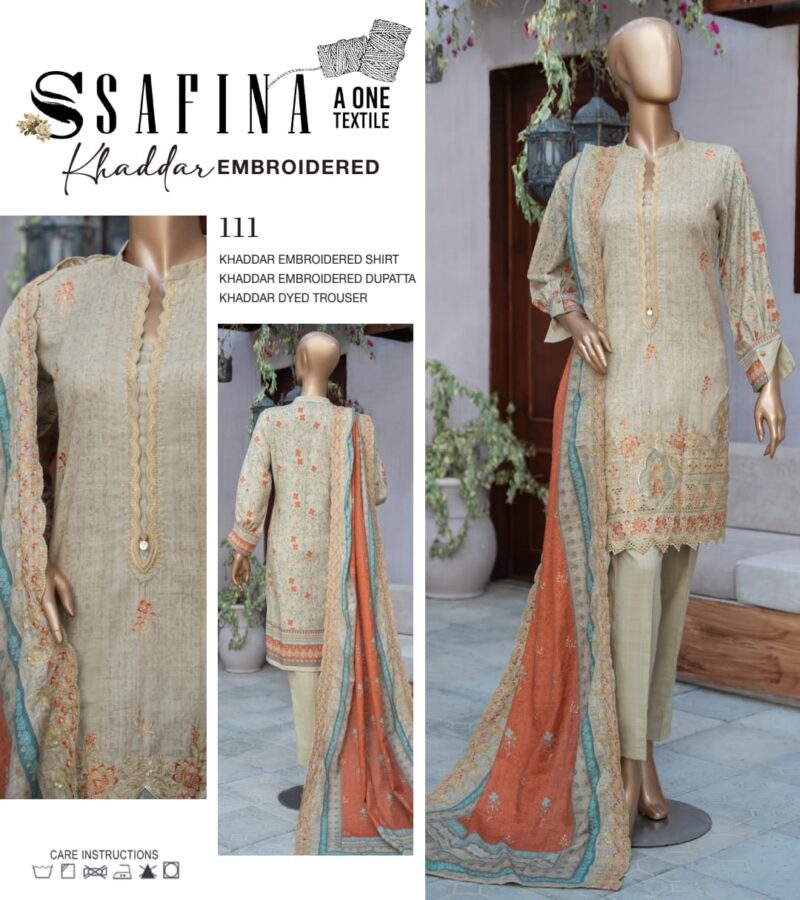 SAFINA 💯 ORIGINAL EMBROIDERED KHADDAR - Image 12