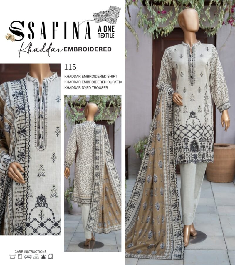 SAFINA 💯 ORIGINAL EMBROIDERED KHADDAR - Image 11