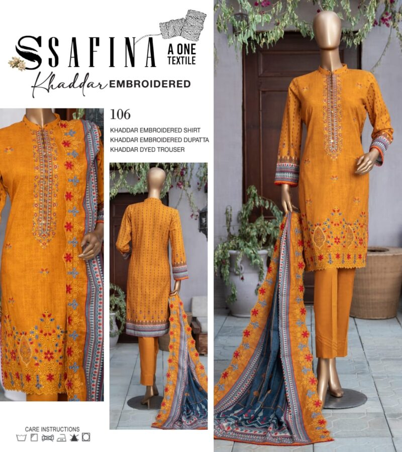 SAFINA 💯 ORIGINAL EMBROIDERED KHADDAR - Image 9