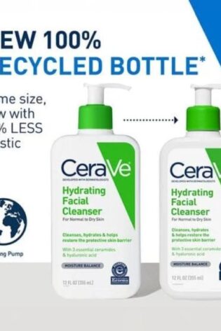 Cerave Hydrating Facial Cleanser – 236 Ml – Refresh The Skin Without Over-stripping It