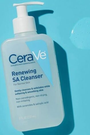 Cerave Renewing Sa Facial Cleanser For Skin Smoothness, Refines Skin Texture, Deeply Nourishing