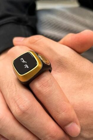 World’s First Smart Digital Tasbih Zikr Ring Digital Tasbeeh Oled Screen Smart Zikr Ring Smart Tasbih Tally Counter Zikr Ring For Muslims Zikr Ring