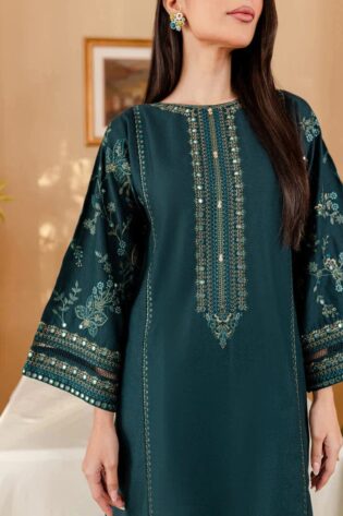 Winter Collection 2025 Fabric 2PC Shirt & Trosuer  Stuff Dhanak  •Front full embroidered Shirt •Heavy Embroidered Sleeves •Back Side & Trouser Plan  Superb Guaranteed Colors & Fabric High Quality Branded Stock
