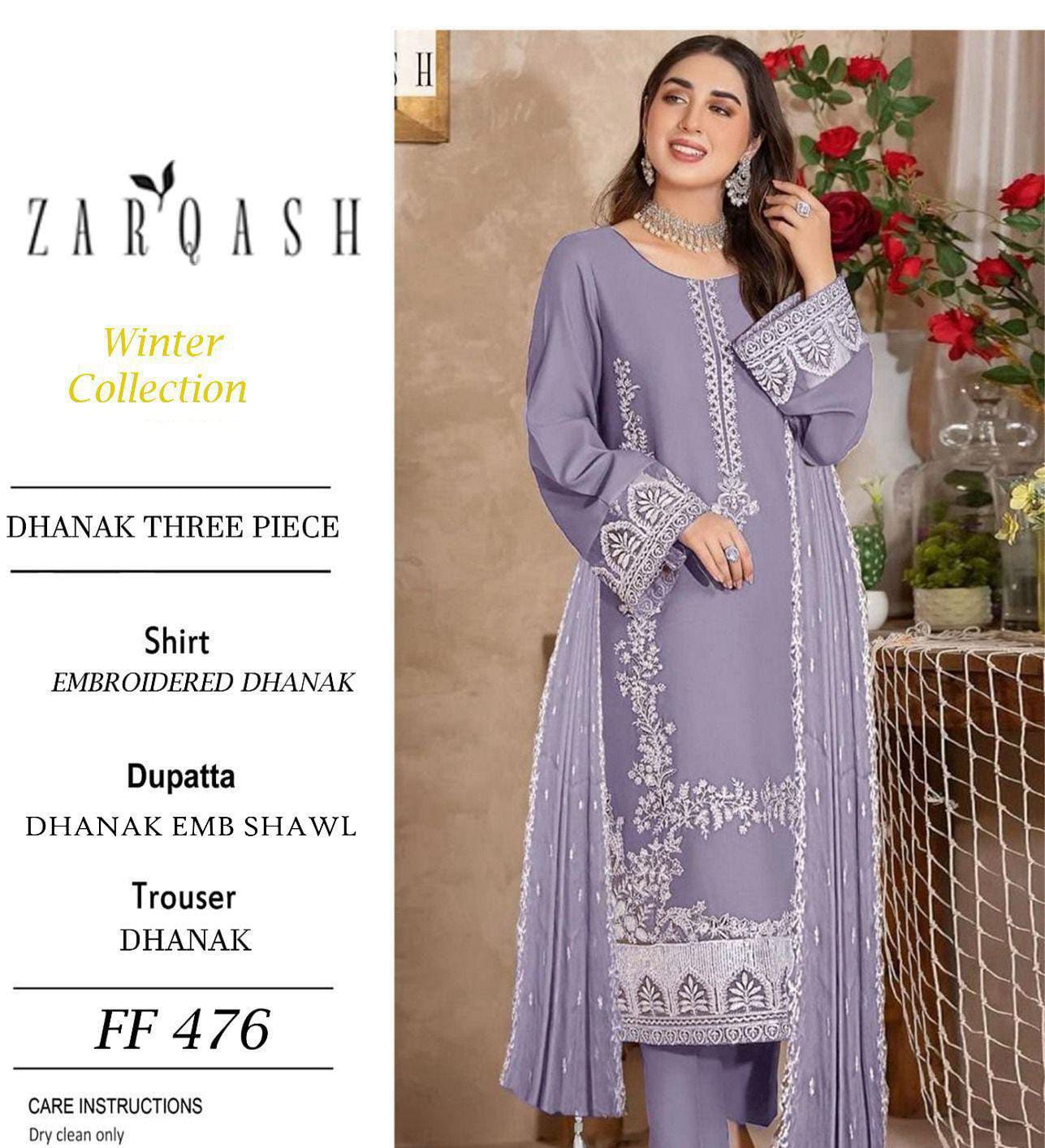 Presenting Zarqash Brand Luxury Embroidered Article