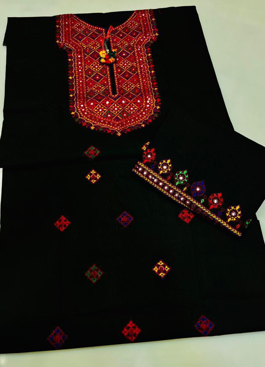 Presenting Balochi Handmade-Style Cotton Embroidered - Image 3