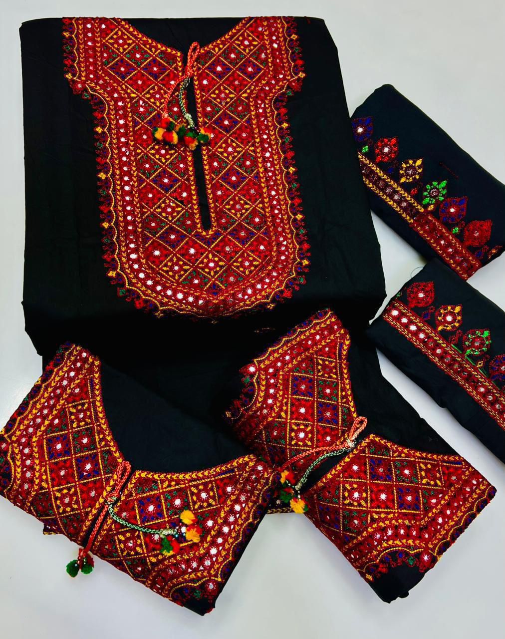 Presenting Balochi Handmade-Style Cotton Embroidered - Image 2