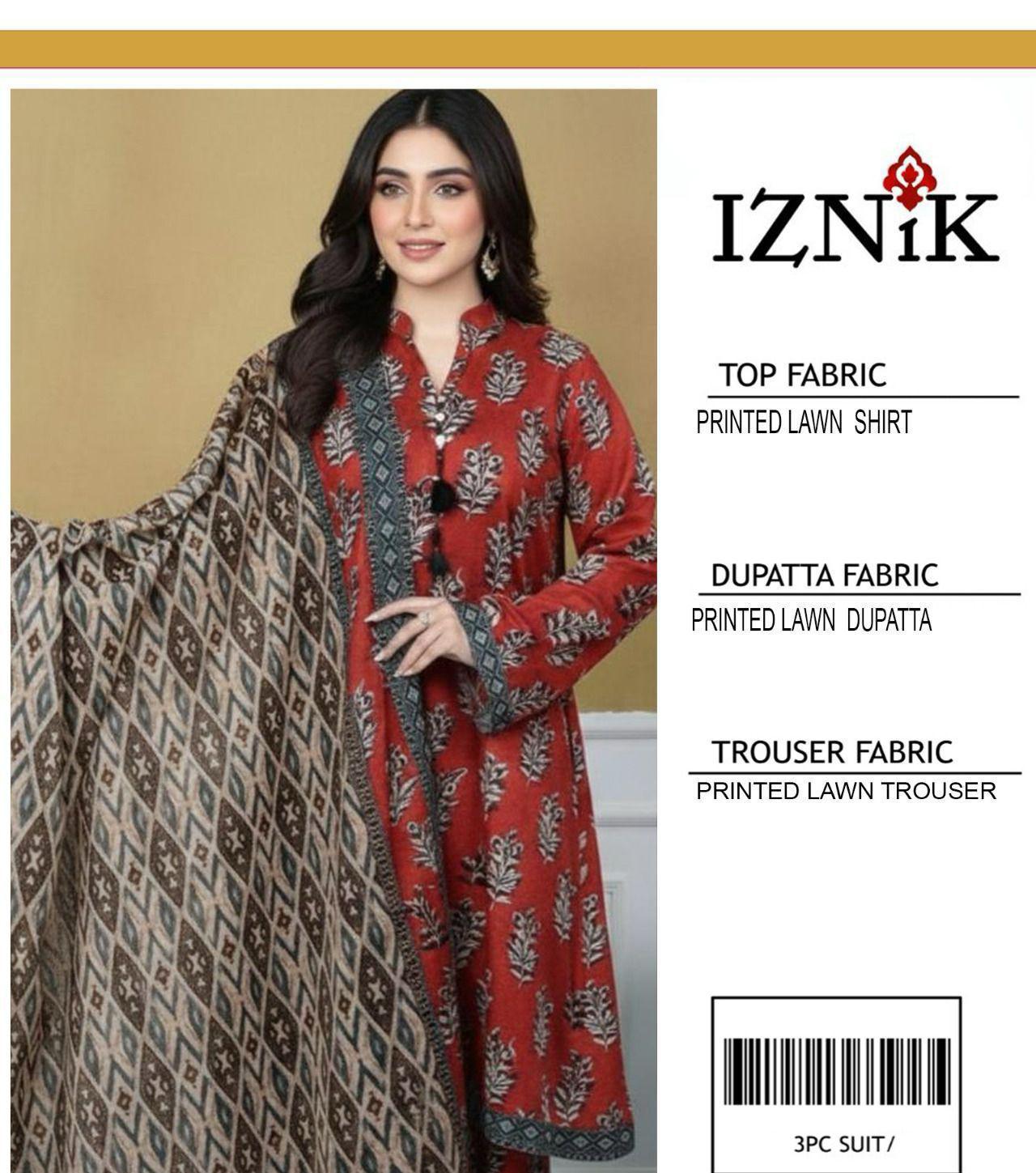 PRESNETING IZNIK BRAND LUXURY PRIMEIUM LAWN VOL - Image 21