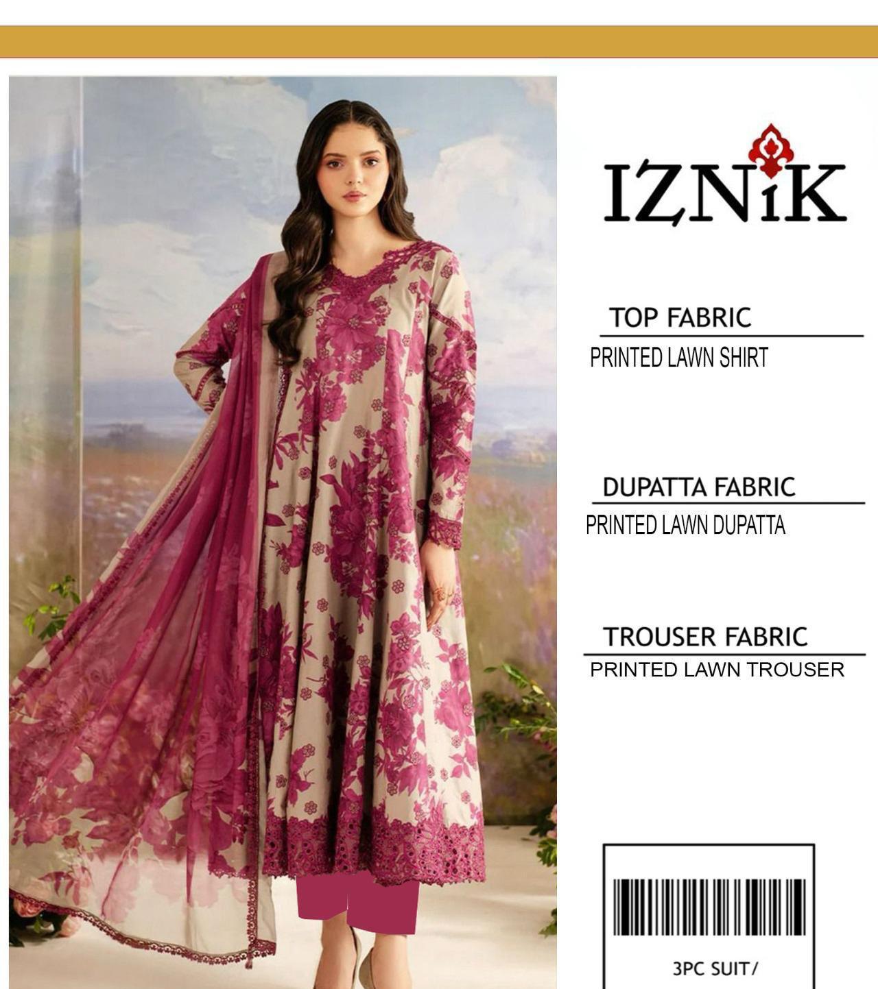 PRESNETING IZNIK BRAND LUXURY PRIMEIUM LAWN VOL - Image 20
