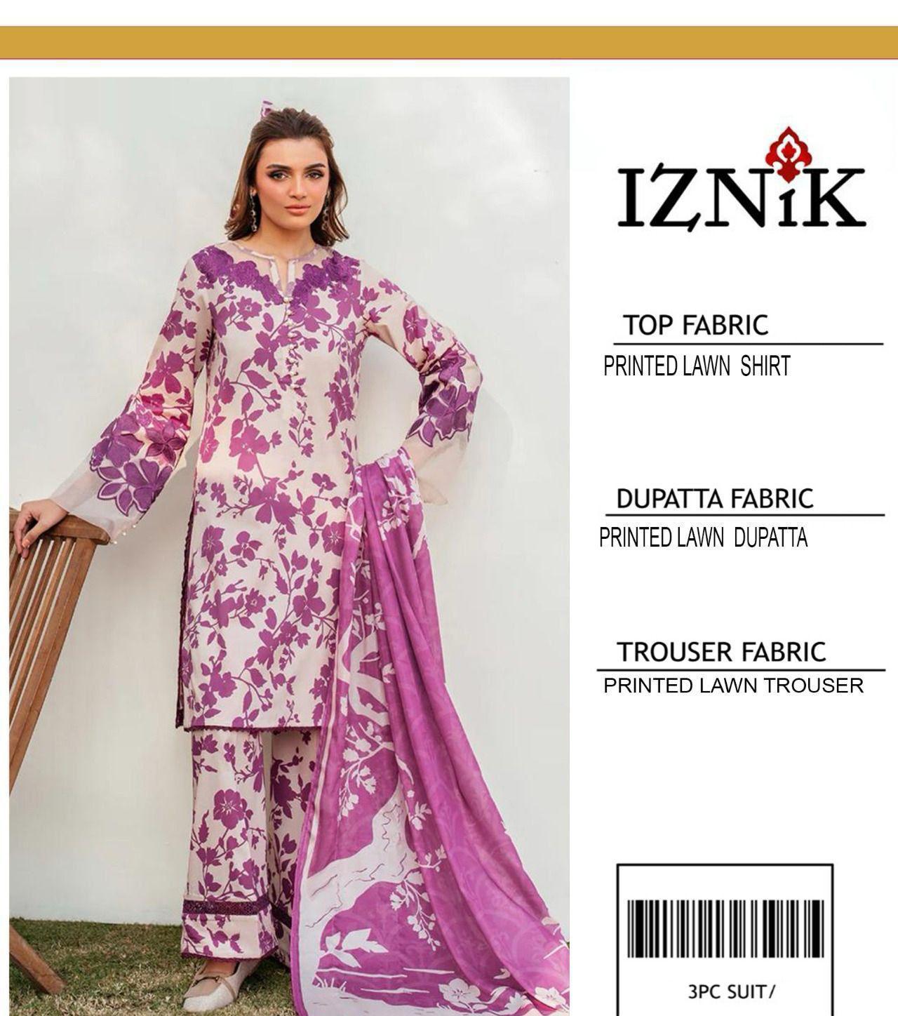 PRESNETING IZNIK BRAND LUXURY PRIMEIUM LAWN VOL - Image 16