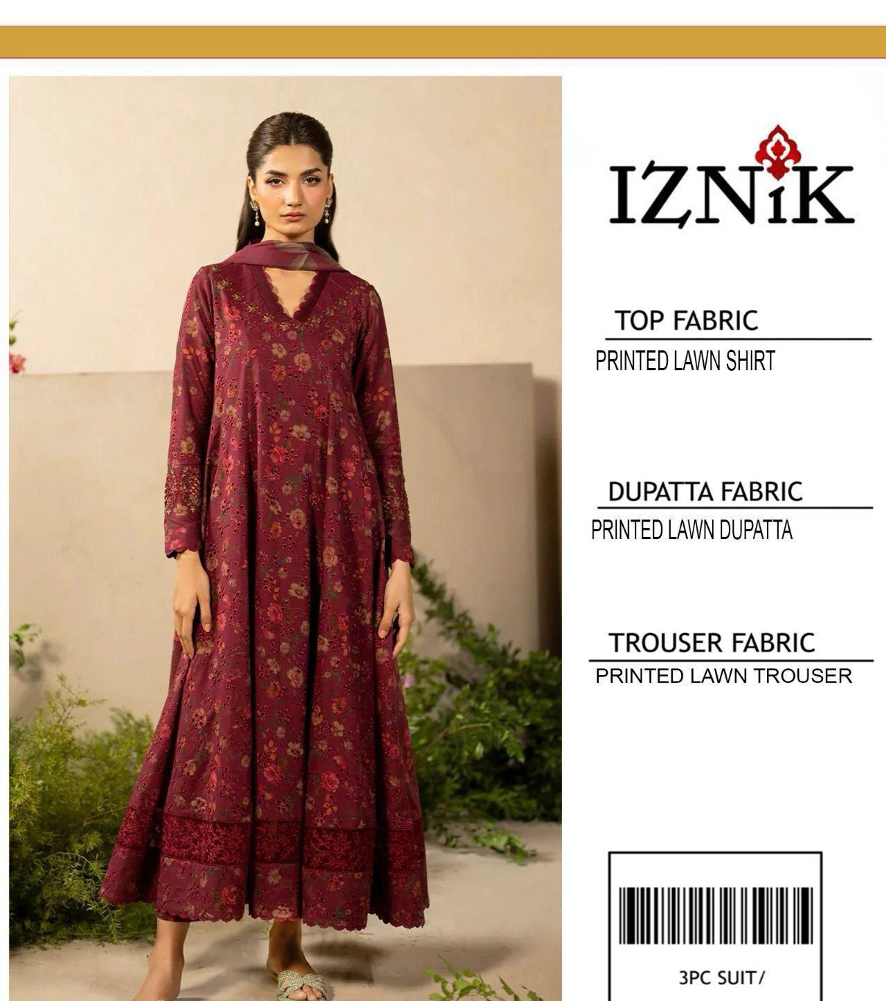 PRESNETING IZNIK BRAND LUXURY PRIMEIUM LAWN VOL - Image 14
