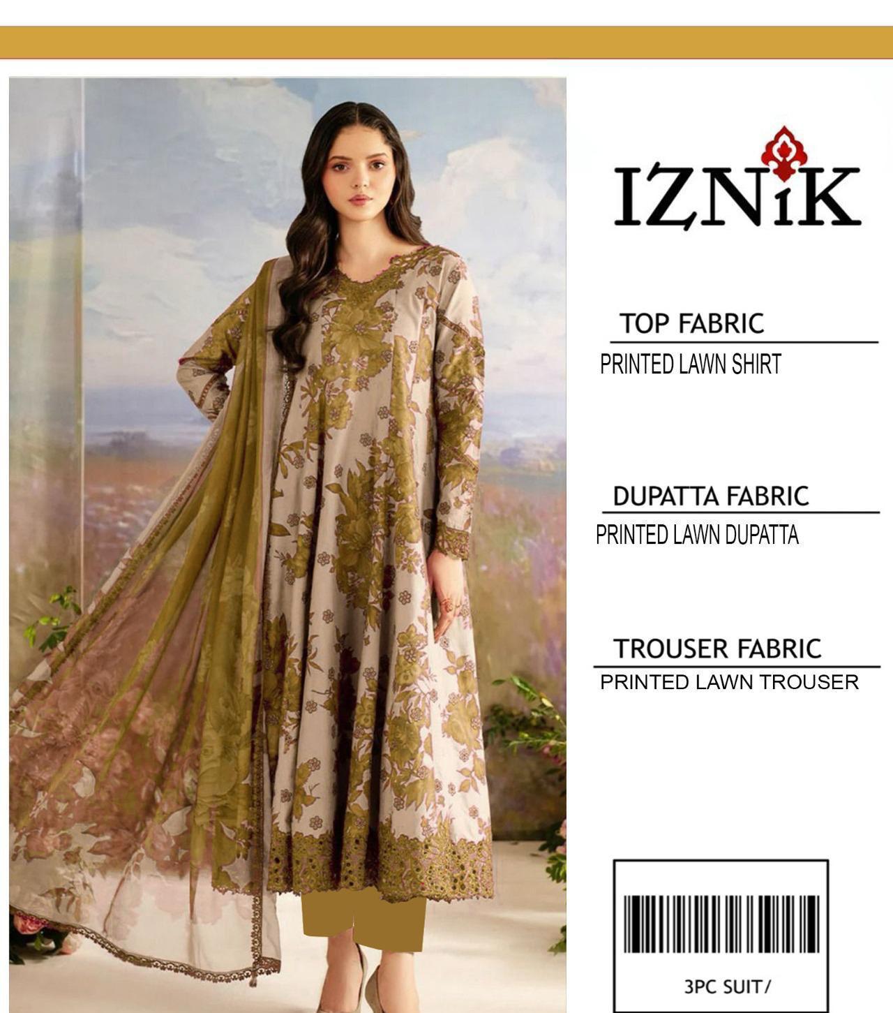PRESNETING IZNIK BRAND LUXURY PRIMEIUM LAWN VOL - Image 9