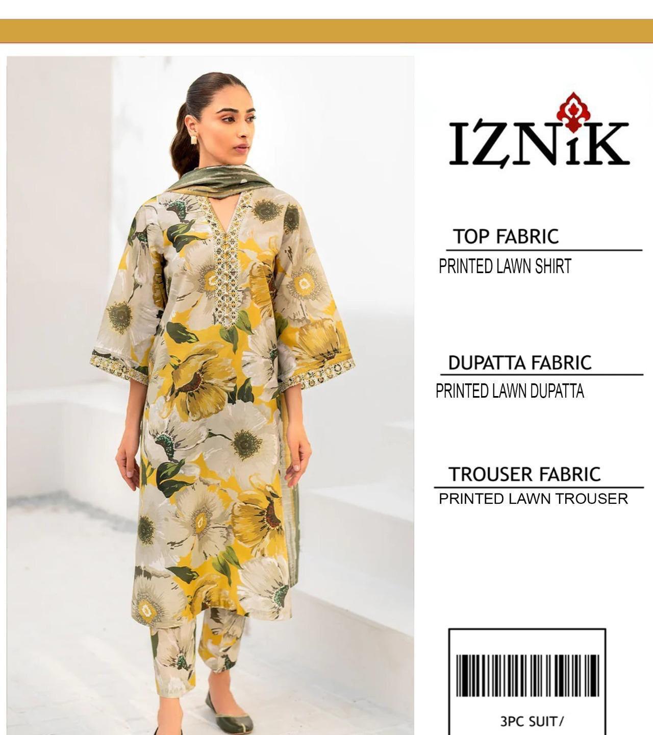 PRESNETING IZNIK BRAND LUXURY PRIMEIUM LAWN VOL - Image 6