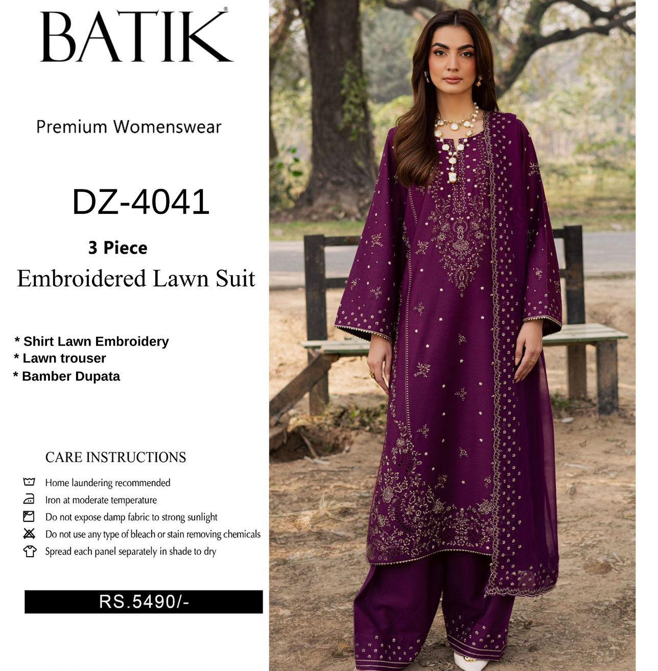 PRESENTING BATIK MOST LUXURY EMBROIDERED HIT CODE