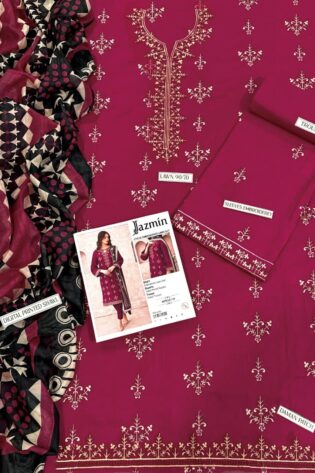 PRESENTING JAZMIN BRAND LUXURY BRAND EMBROIDERED HIT CODE