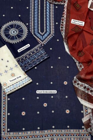 PRESENTING JAZMIN BRAND LUXURY EMBROIDERED HIT CODE